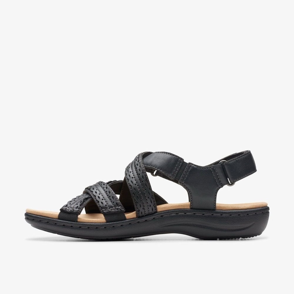 Clarks Women's Laurieann Rena Black Combi - Picture 2 of 7